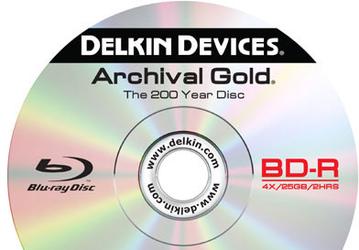 Delkin Devices обещает, что диски Archival Gold BD-R будут хранить данные в течение двухсот лет